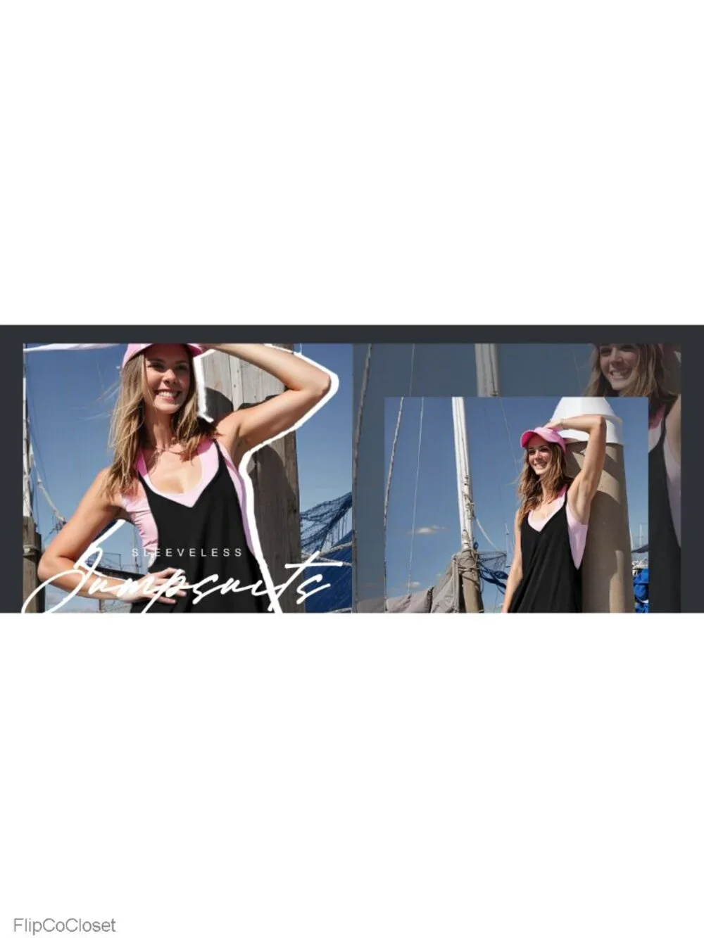 Women's Sleeveless Jumpsuit Loose Fit with Pockets Adjustable Straps